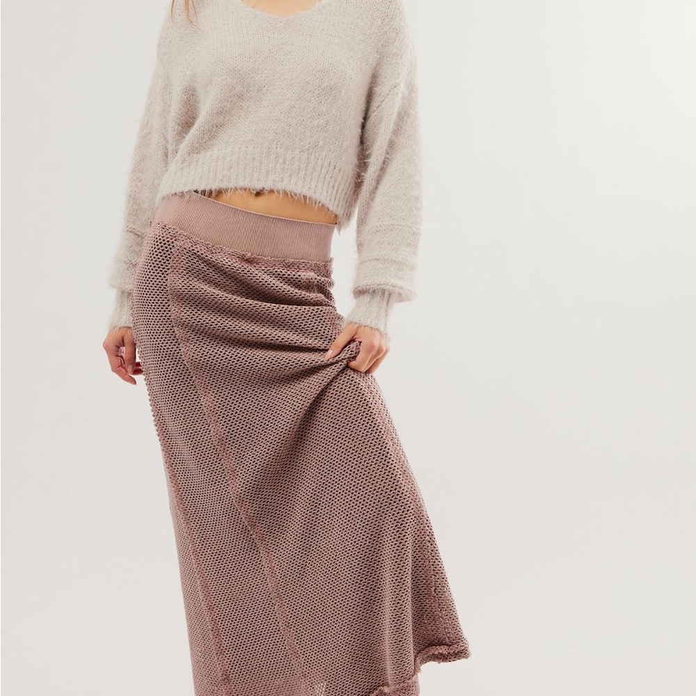 Free People - Beautiful Escape Maxi Skirt in Purple Moon XS NWOT